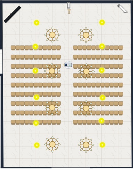 2D theatre floor plan layout